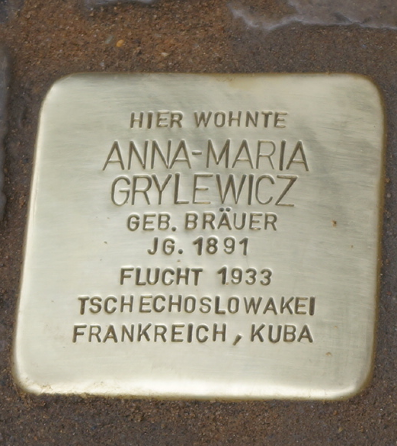 Stolperstein Brusendorfer Straße 23 Foto: Marisa Schulz