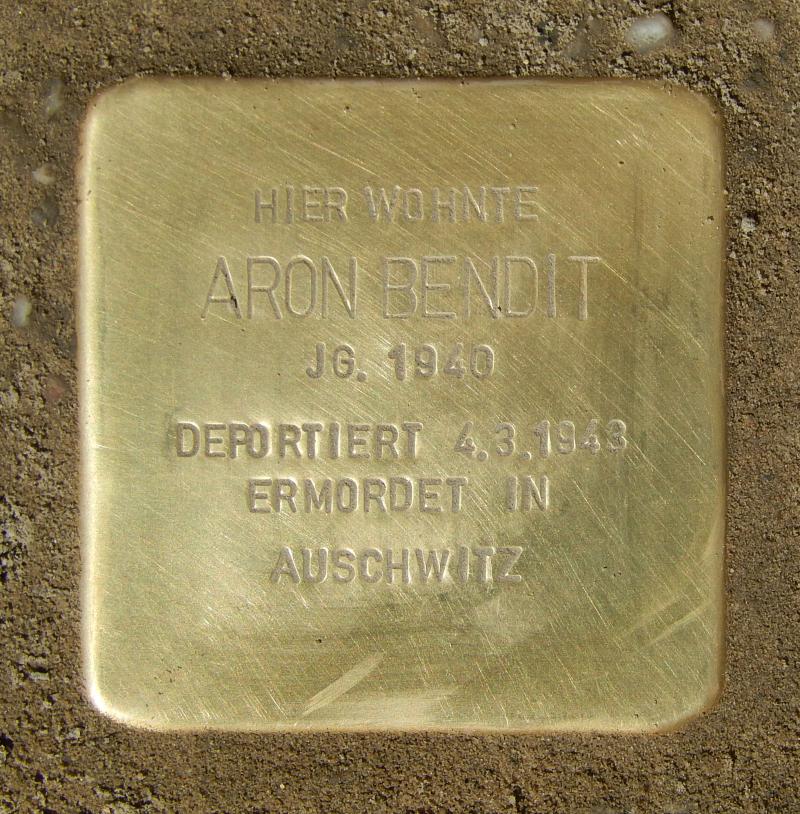 Stolperstein für Aron Bendit