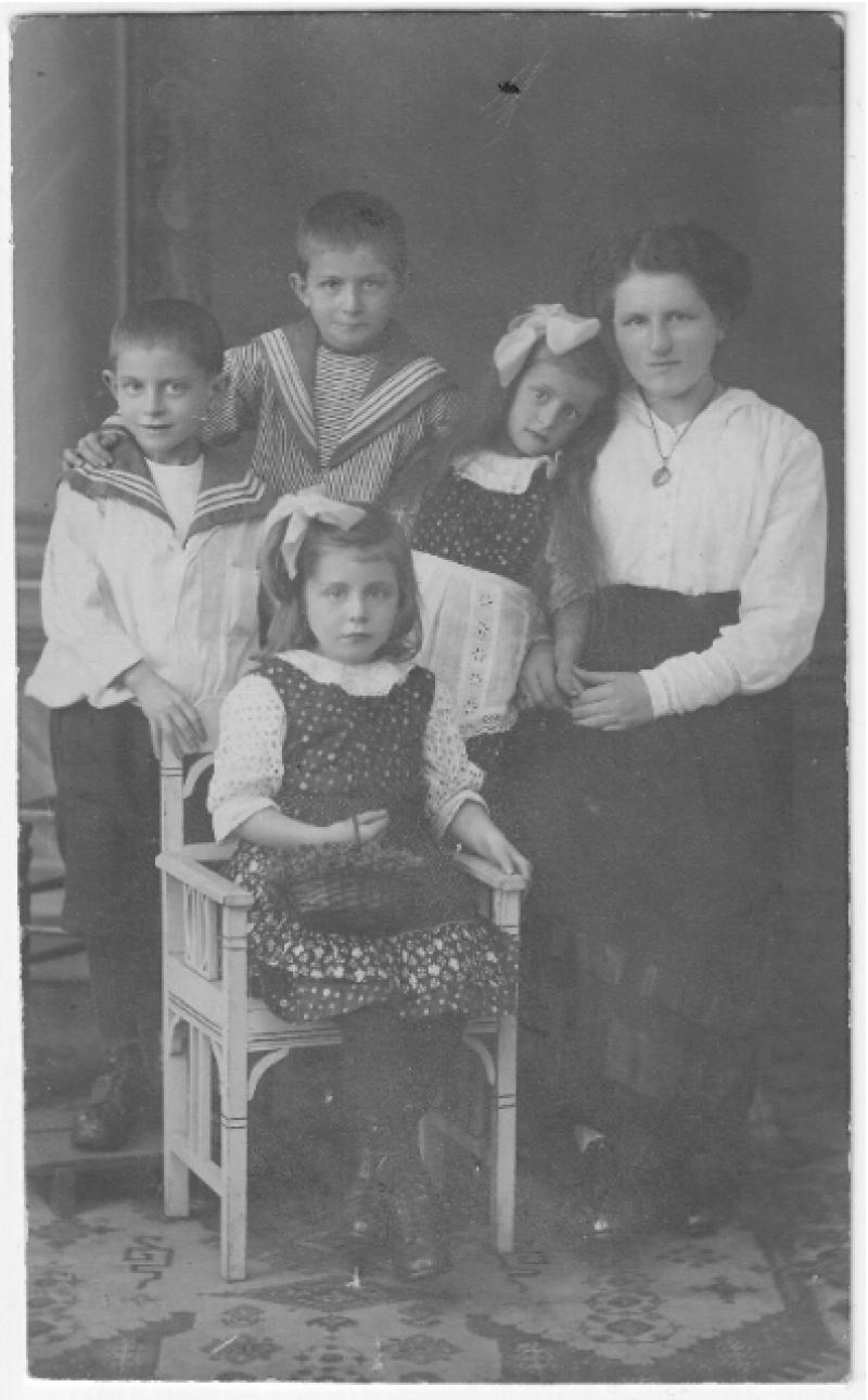 Arthur Michelsohns Frau und seine vier Kinder