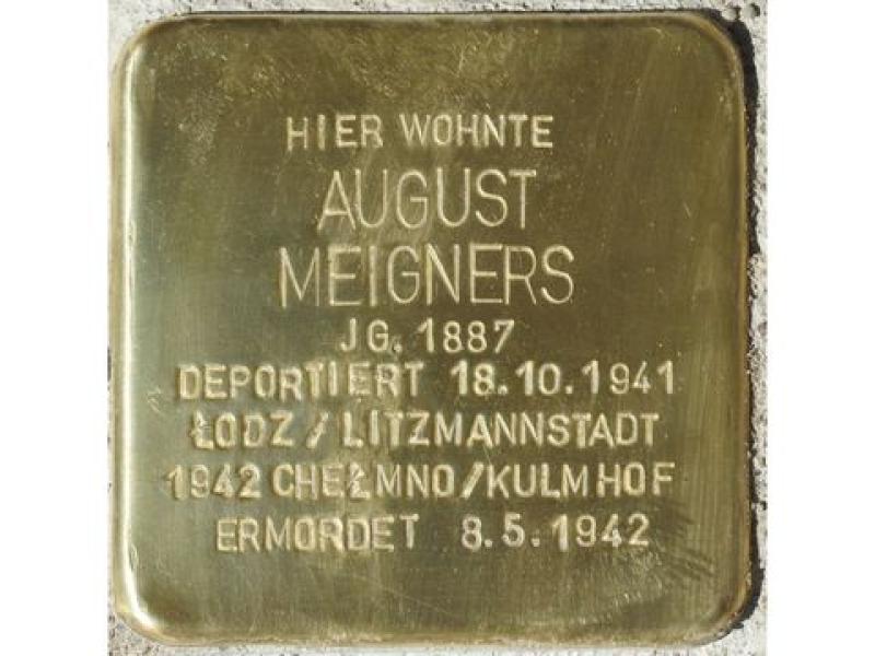Stolperstein für August Meigners