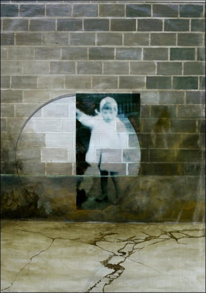 Bärbel Utermarck 1943, „Bärbel“, Acryl/Collage 2012 Elke Acker Bild: Elke Acker