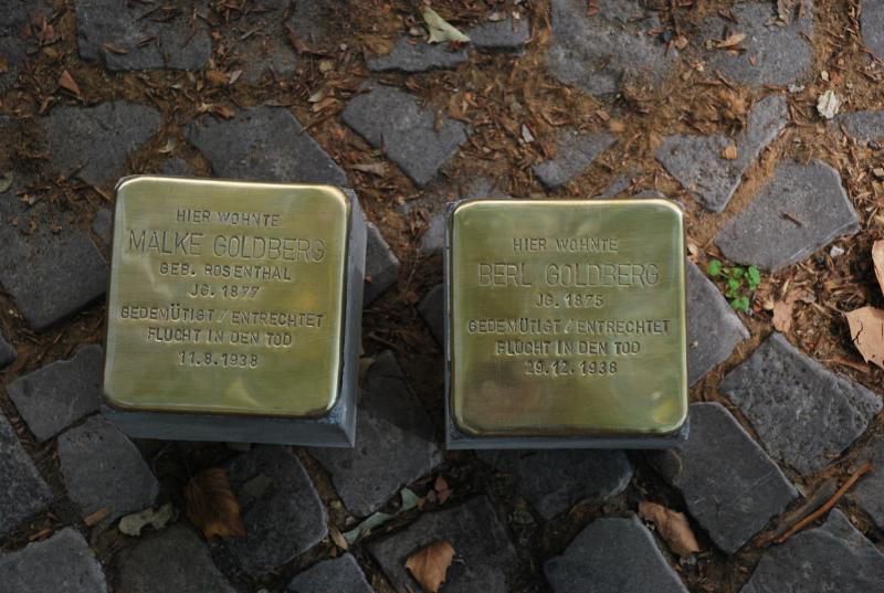Stolpersteine für Berl und Malke Goldberg. Copyright: Mauren Antkowski