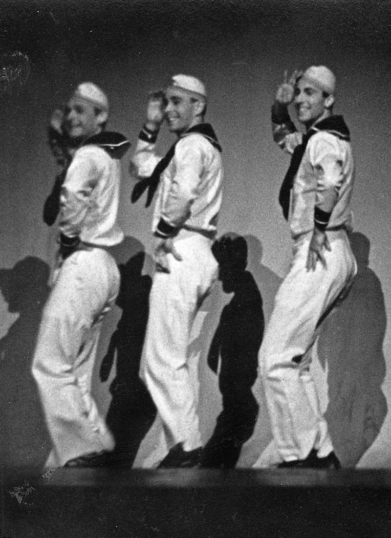 Auftrittsphoto der 3 Dixies 2.v.l Richard Barnack