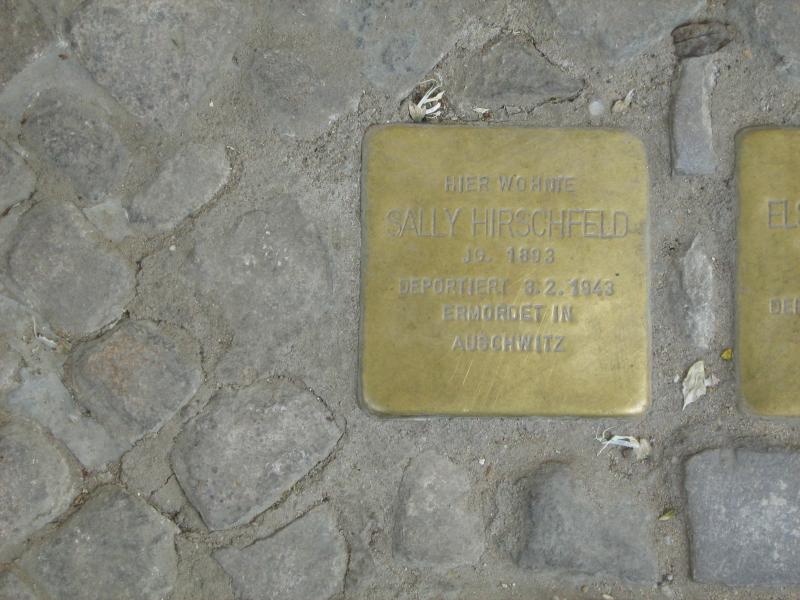 Stolperstein für Sally Hirschfeld. Copyright: MTS