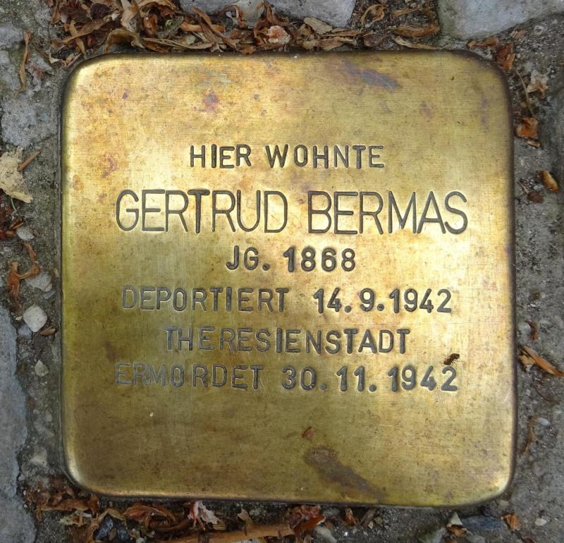 Stolperstein Gertrud Bermas © S.Davids