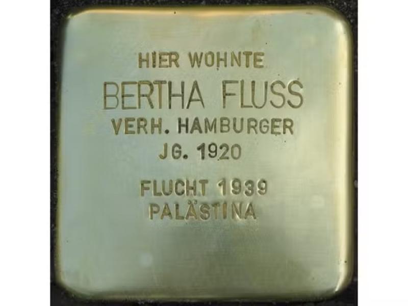 Stolperstein Bertha Fluss © H.J. Hupka