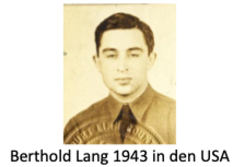 Berthold Lang 1943 in den USA, Foto: Familienbesitz