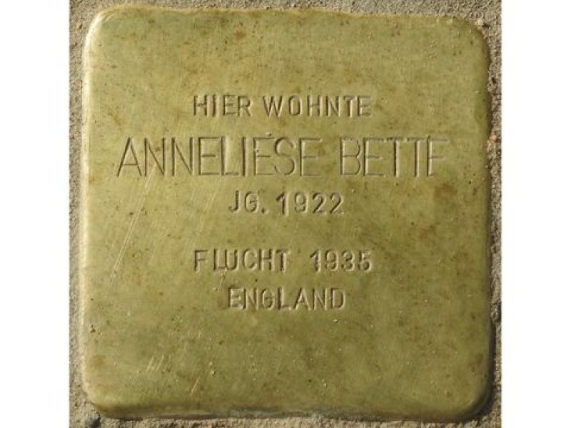 Stolperstein für Anneliese Bette © H.-J. Hupka