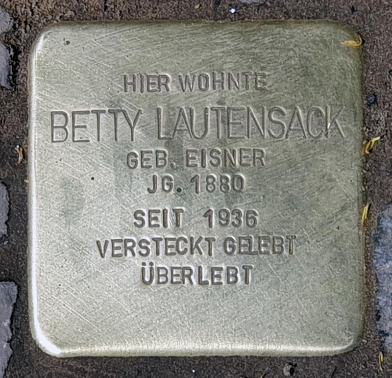 Stolperstein Betty Wagner © MTS