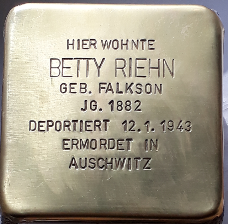 Stolperstein für Betty Riehn