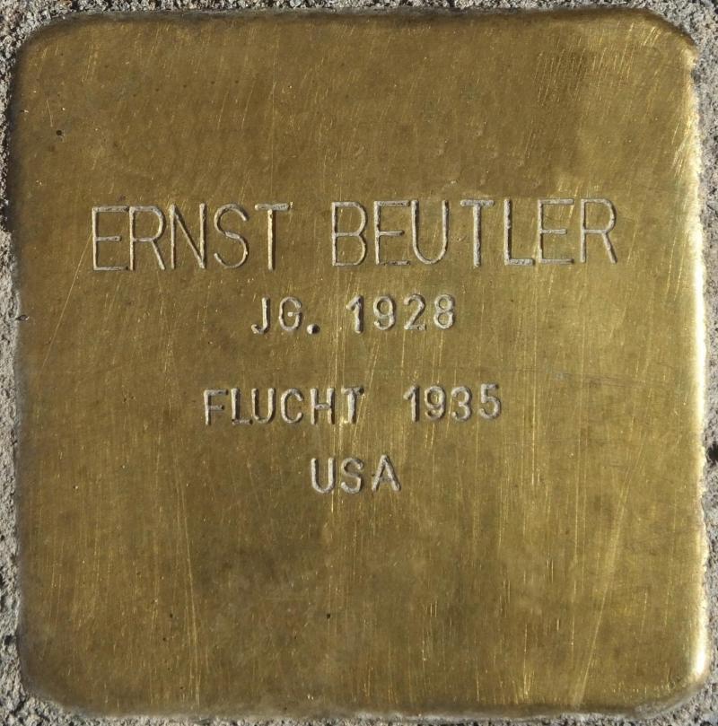 Stolperstein Ernst Beutler Bild: Stolpersteine-Initiative CW, Hupka