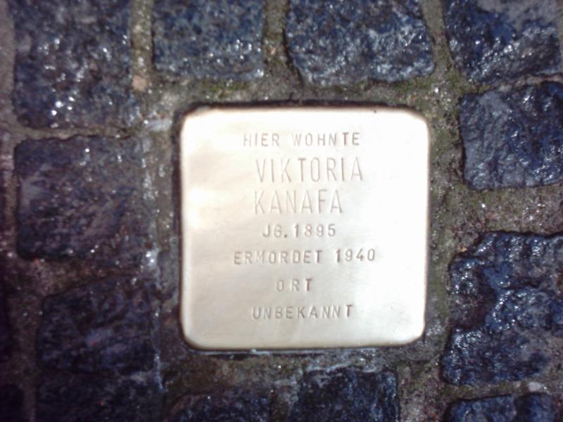 Stolperstein für Viktoria Kanafa