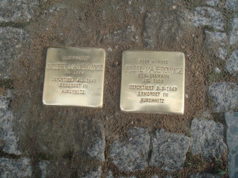 Stolperstein für Robert und Pesel Majerowicz