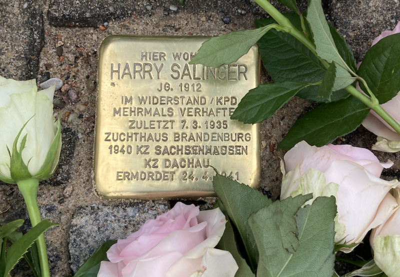 Stolperstein Harry Salinger (Foto: P. Fritsche)