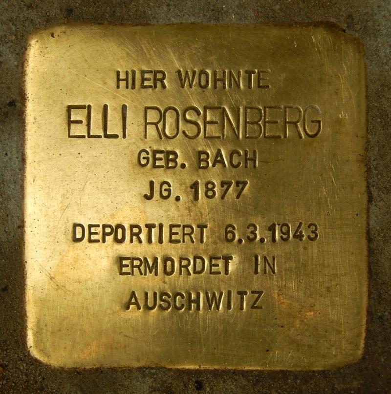 Stolperstein für Elli Rosenberg