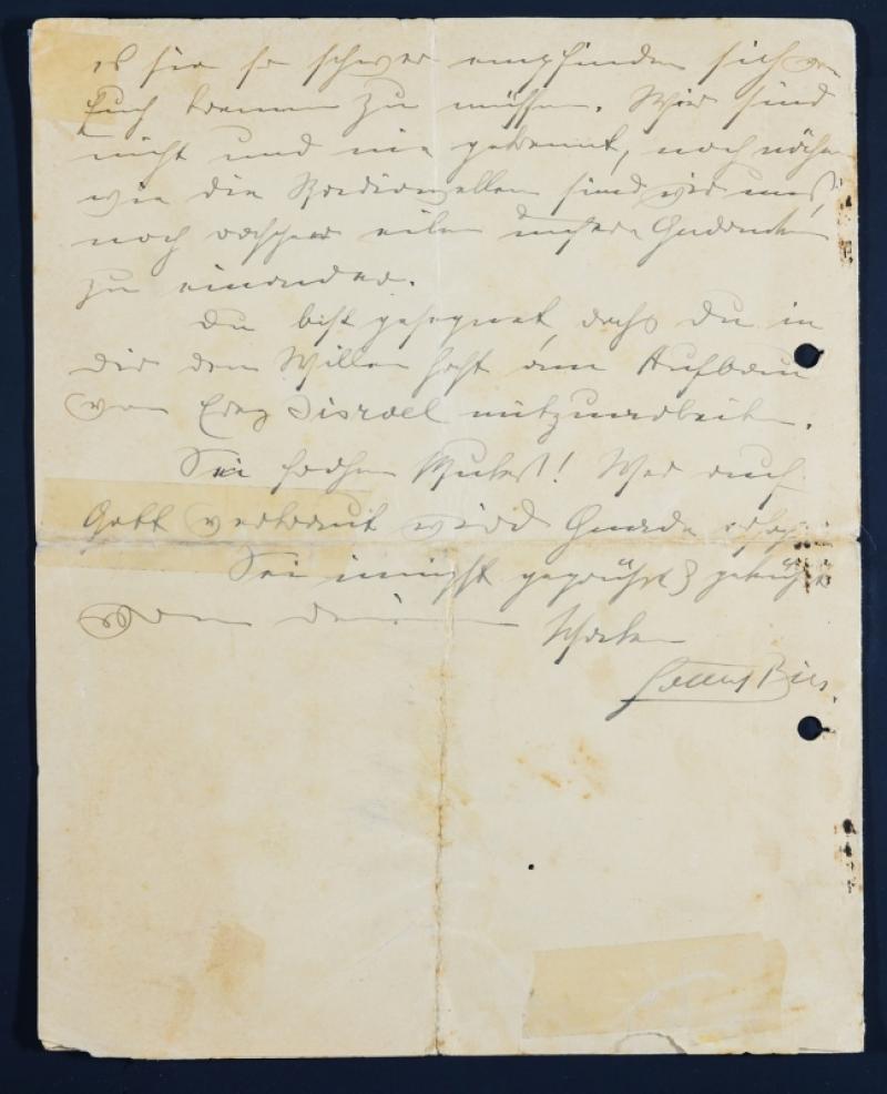 Brief Gottlieb Teil 3 Bild: Familienarchiv