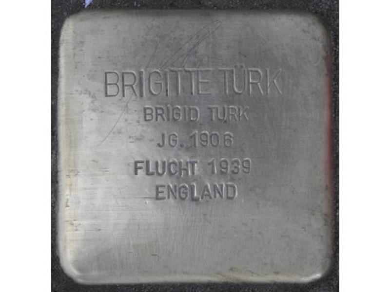 Stolperstein Brigitte Türk © H. J. Hupka