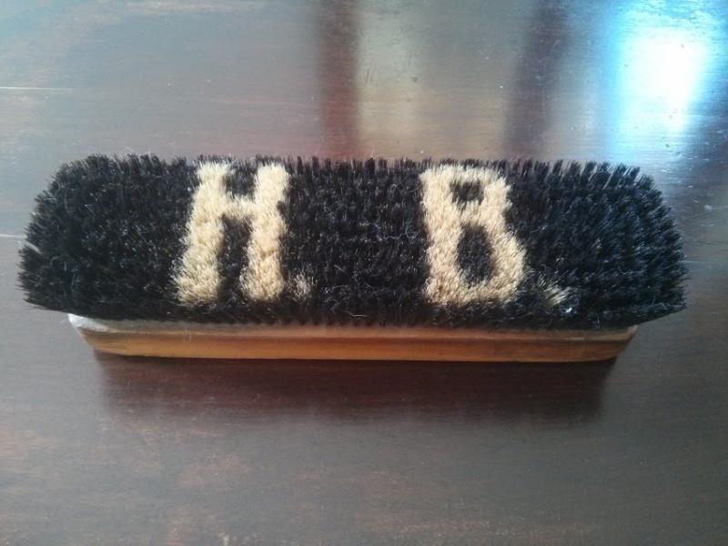 Das Geschenk von Siegbert an Heinz - die selbst gefertigte Bürste