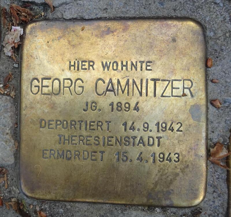 Stolperstein Georg Camnitzer © S.Davids