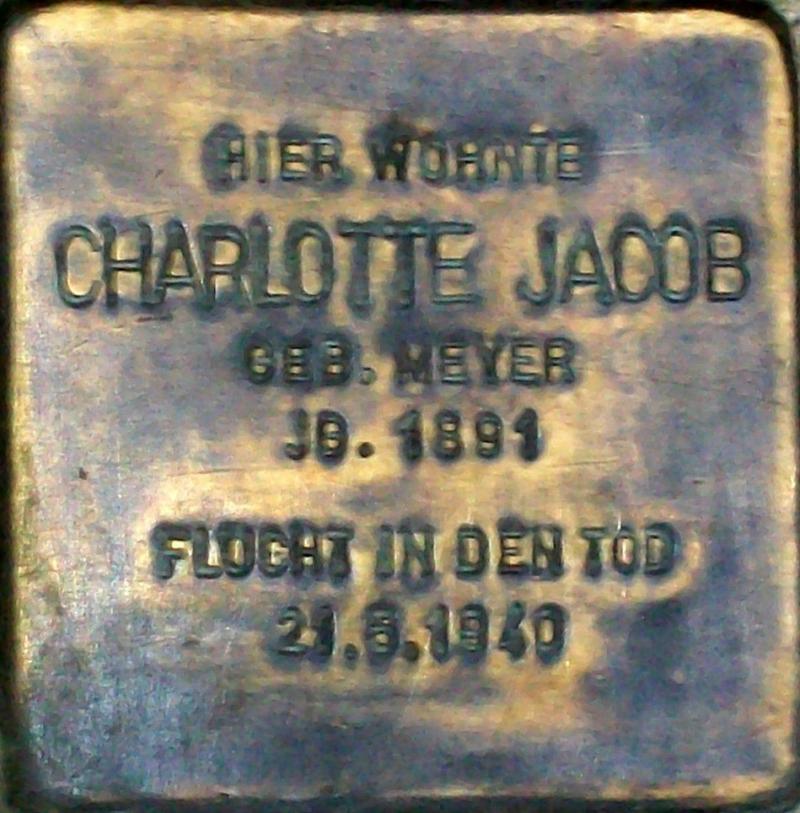 Stolperstein für Charlotte Jacob