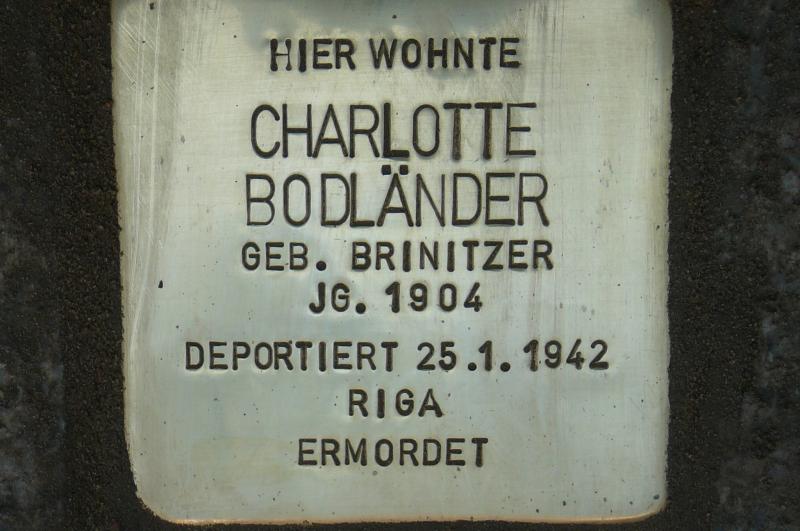 Foto: Initiative Stolpersteine Charlottenburg-Wilmersdorf