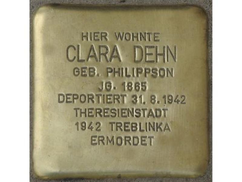 Stolperstein Clara Dehn © H. J. Hupka