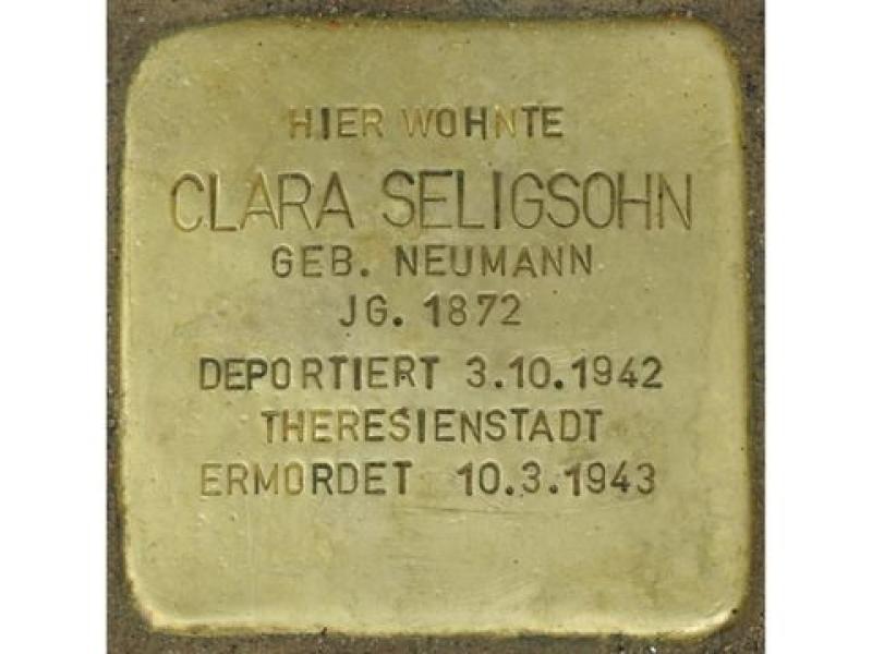 Stolperstein Clara Seligsohn, Bild: H.-J. Hupka 