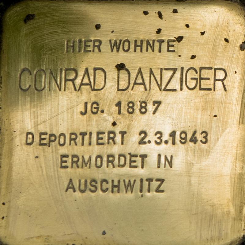 Stolperstein für Conrad Danziger