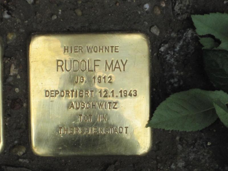 Stolperstein für Rudolf May. Copyright: MTS