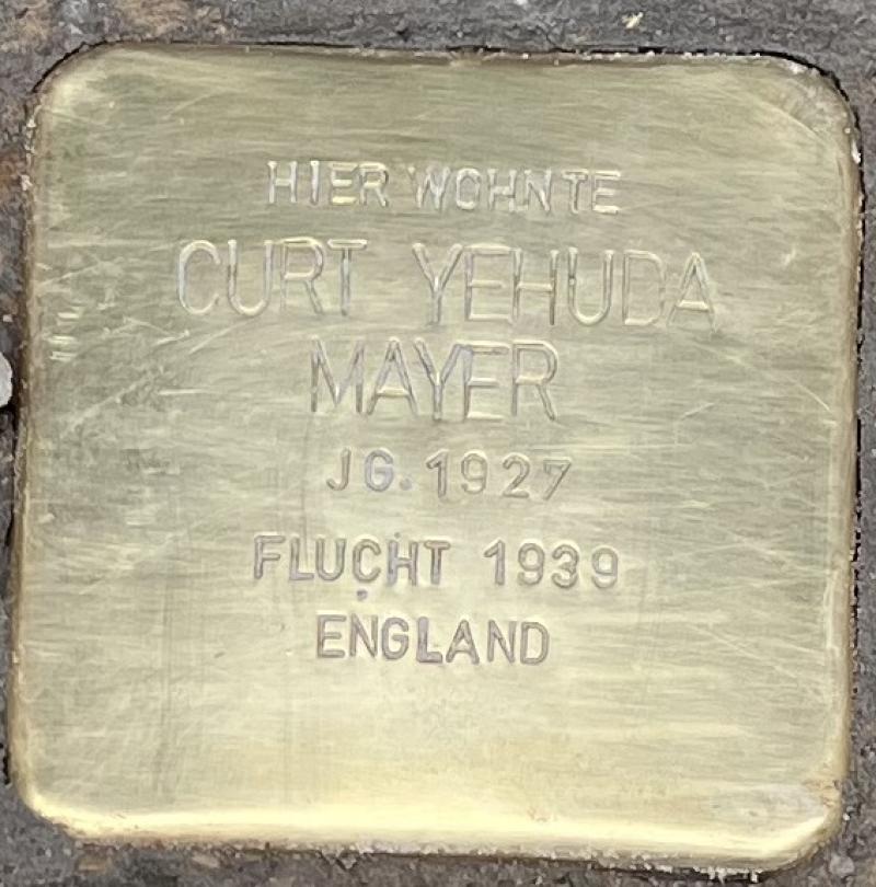 Stolperstein Curt Yehuda Mayer © MTS