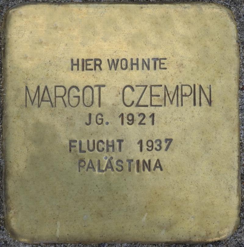 Stolperstein Margot Czempin Bild: Stolpersteine-Initiative CW, Hupka