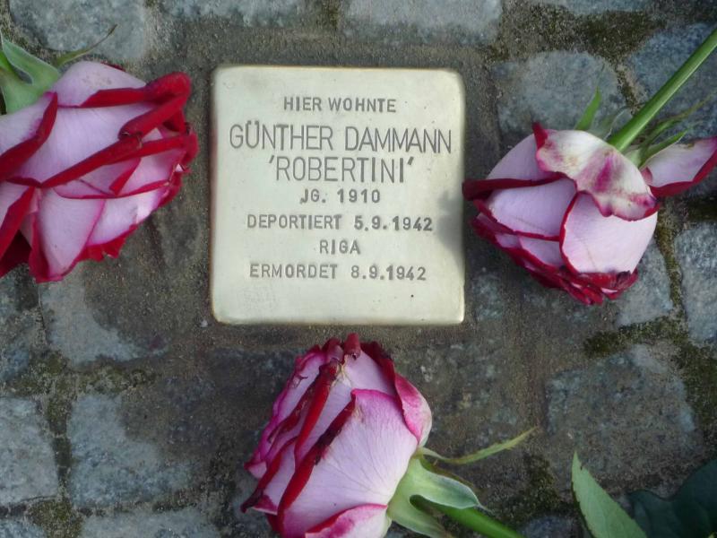 Stolperstein für Günther Dammann.