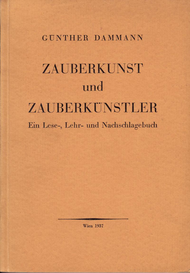 Publikation von Günther Dammann, 1937.