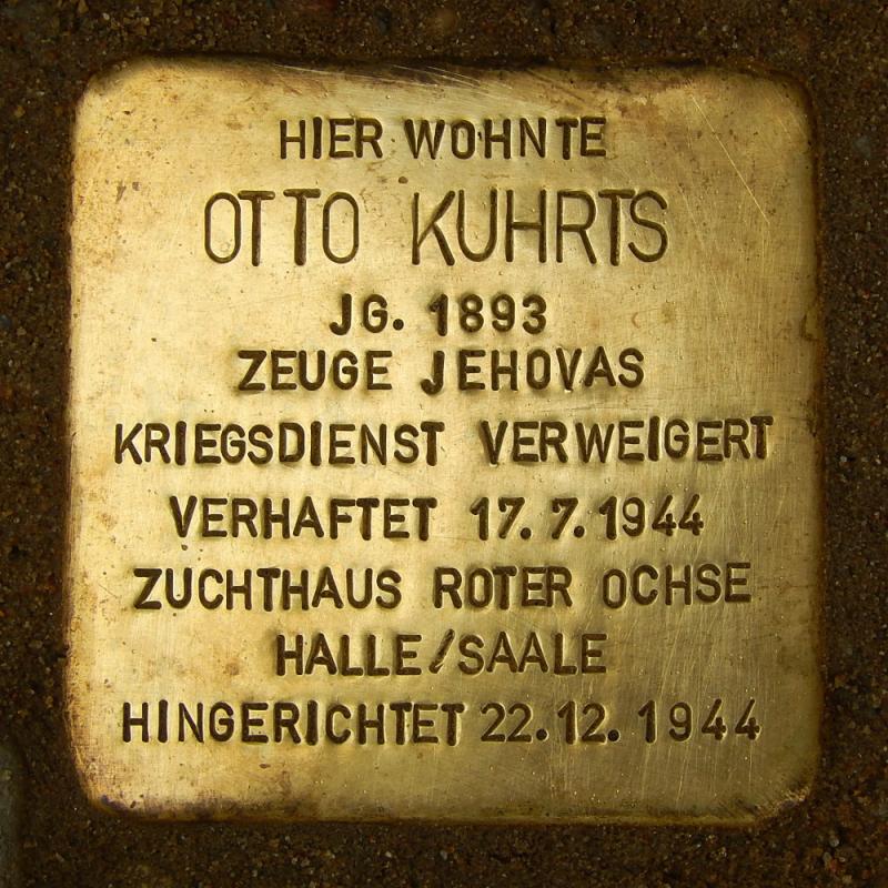 Stolperstein für Otto Kuhrts