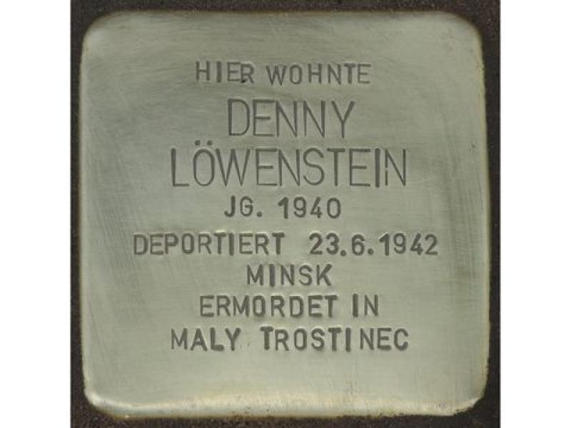 Stolperstein Denny Löwenstein © H. J. Hupka