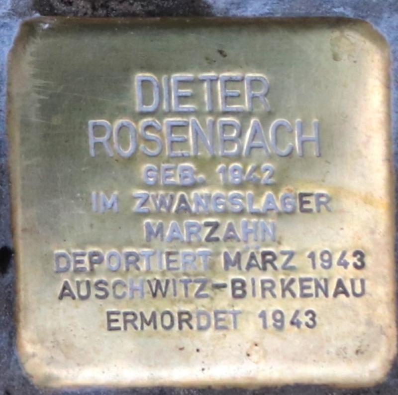 Stolperstein Dieter Rosenbach © OTFW