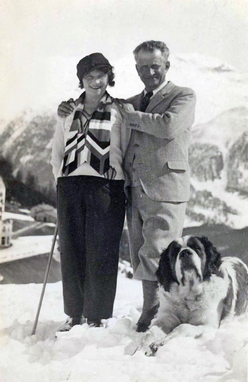 Dora und Julius Klausner, 1933 in Davos Bild: Privatbesitz