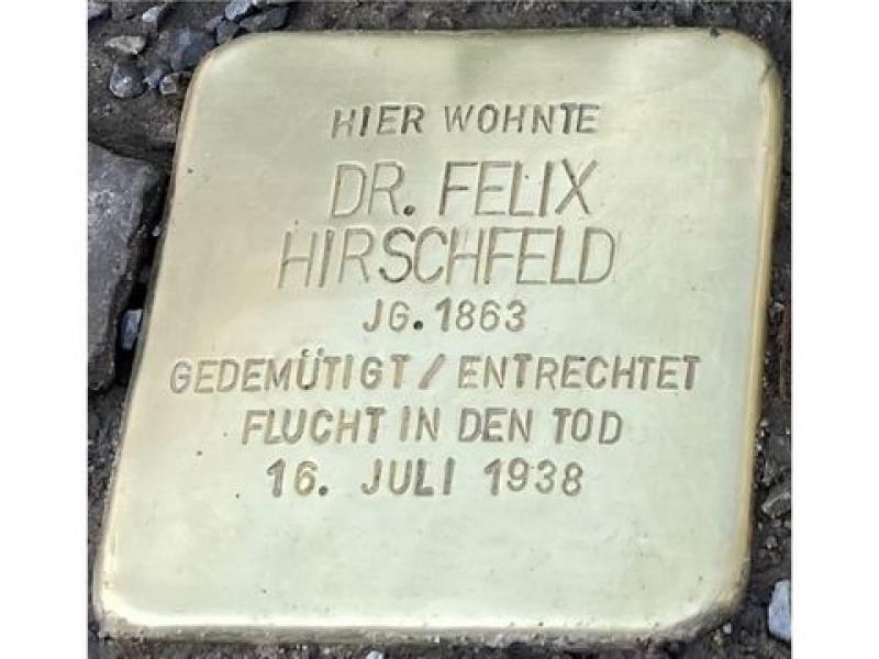 Dr. Felix Hirschfeld © Stolpersteininitiative