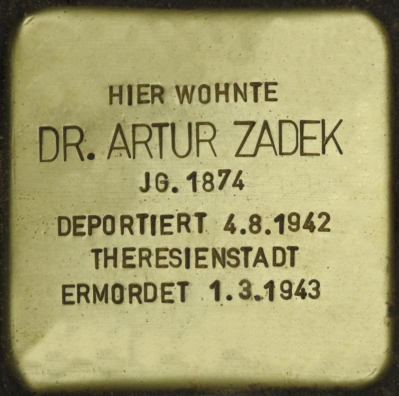 Bild: Stolpersteine-Initiative CW, Hupka