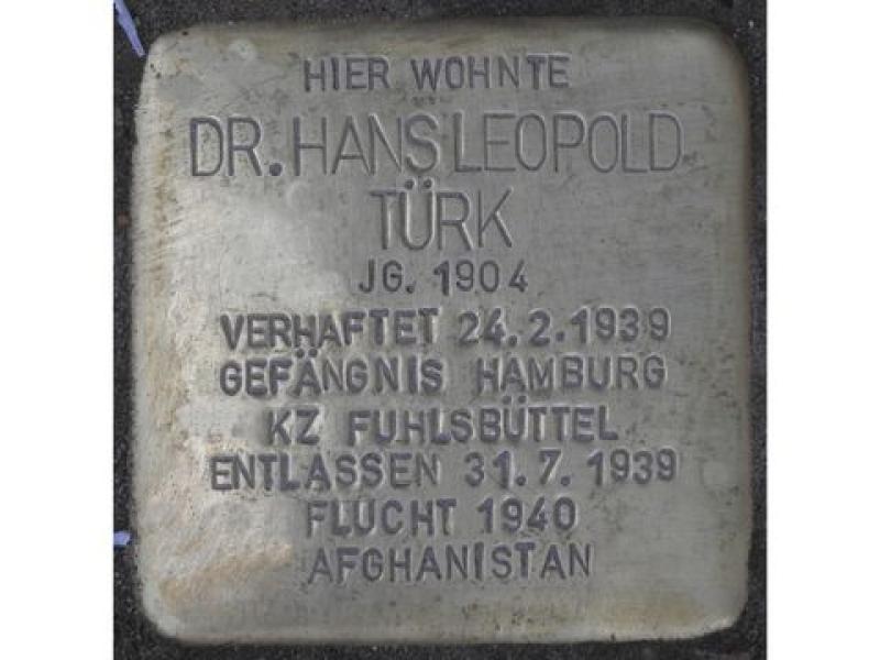 Stolperstein Dr. Hans-Leopold Türk © H. J. Hupka