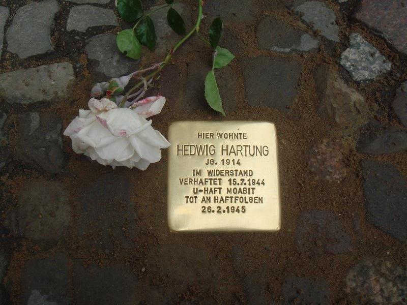 Stolperstein für Hedwig Hartung