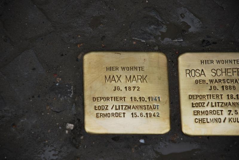 Stolperstein für Max Mark. Copyright: Mauren Antkowski