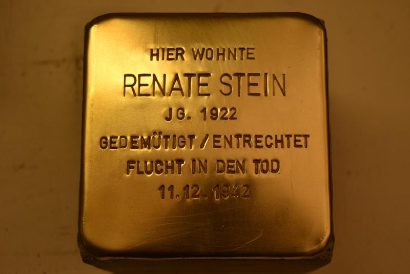 Stolperstein Renate Stein © Projekt-Stolpersteine Teltow-Zehlendorf