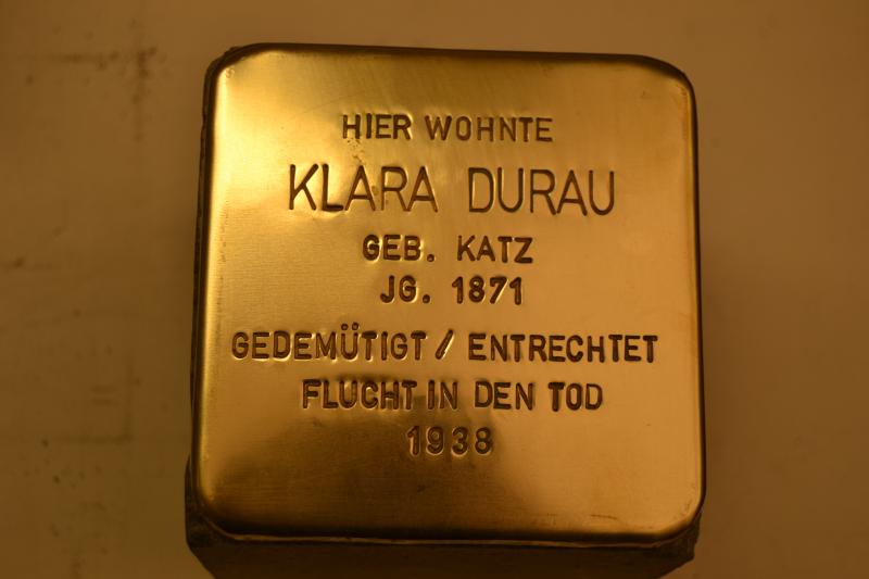 Stolperstein für Klara Durau
