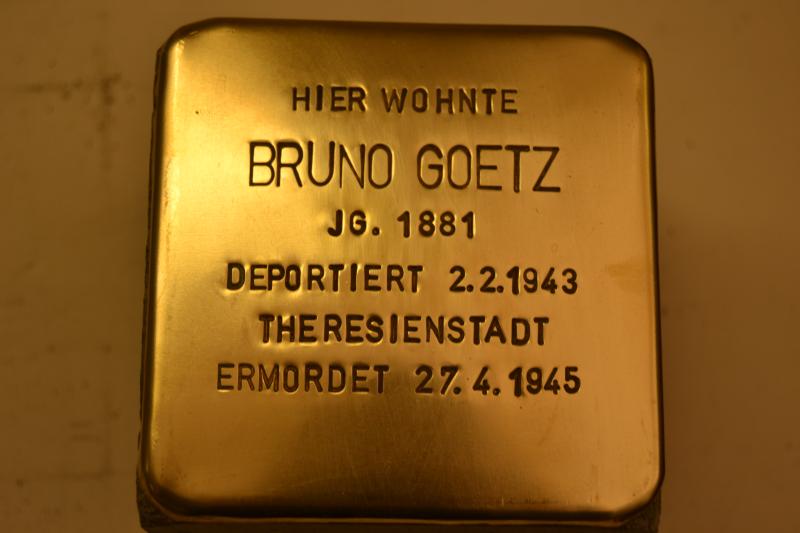 Stolperstein für Bruno Goetz