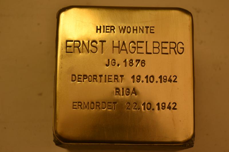 Stolperstein für Ernst Hagelberg