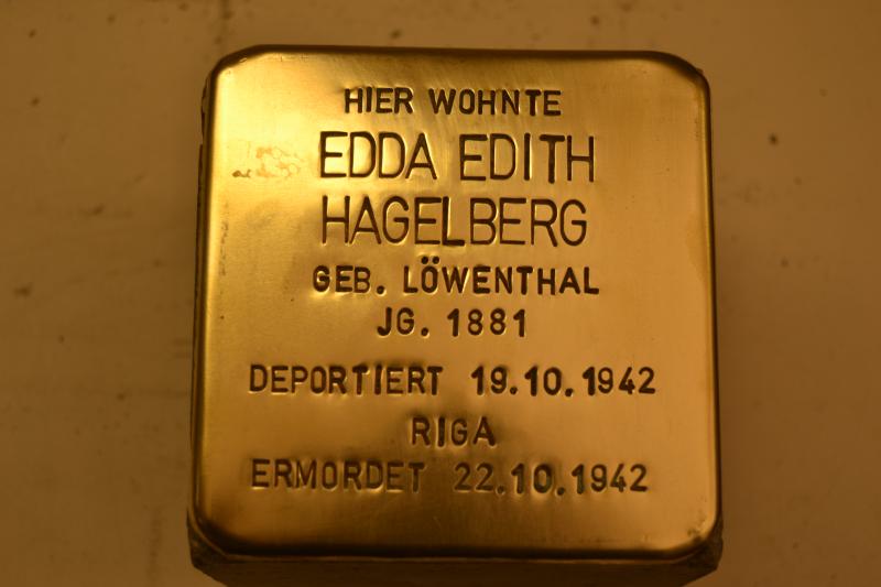 Stolperstein für Edda Edith Hagelberg