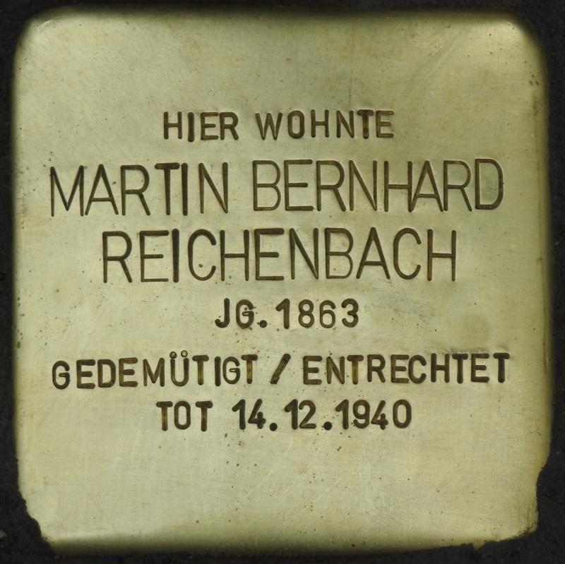 Stolperstein Martin Bernhard Reichenbach © Stolpersteine-Initiative CW, Hupka