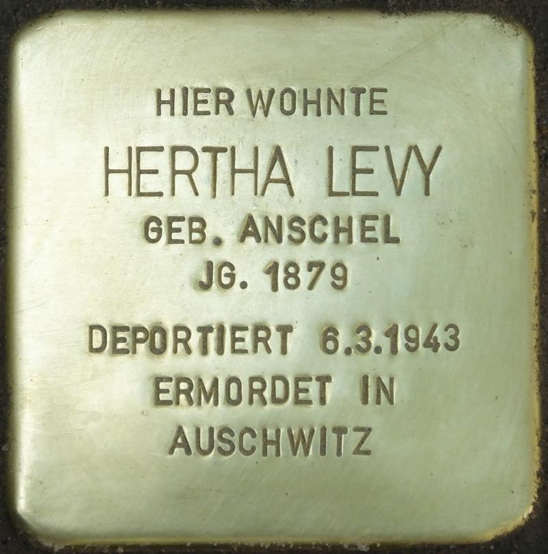 Stolperstein Hertha Levi© H.-J. Hupka, 2014