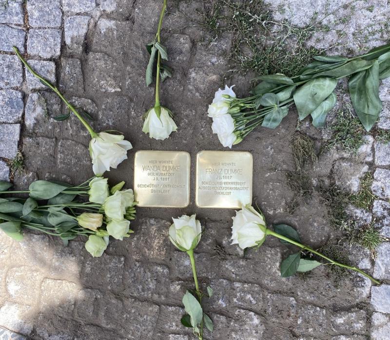 Stolpersteine für Wanda und Franz Dumke © E. Grunert